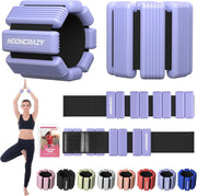 Pilates Wrist Ankle Weights for Women, Wearable Strong Arm & Leg Weights Set of 2(1 lb/2.2 lbs Each), Adjustable Ankle Weights for Walking, Yoga, Dance, Barre, Gym