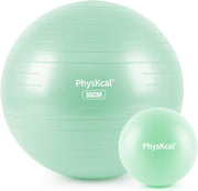 Yoga Ball for Exercise, Pilates Set, 4 Sizes Fitness Ball for Workout, Birthing, Pregnancy, Physical Therapy- Pump Included