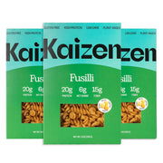 Kaizen Low Carb Keto Pasta Fusilli - High Protein (20g), Gluten-Free, Keto-Friendly (6g Net), Plant-Based Lupini Noodles made w/High Fiber Lupin Flour - 8 ounces (Pack of 3)
