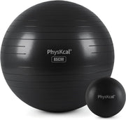 Yoga Ball for Exercise, Pilates Set, 4 Sizes Fitness Ball for Workout, Birthing, Pregnancy, Physical Therapy- Pump Included