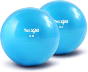 Yes4All Weighted Toning Balls for Exercise, Soft Medicine Balls for Exercise, Pilates, Yoga, Balance, Flexibility, 2-10lbs