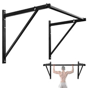 Yes4All Multi-Grip Wall Mount Pull-Up Bar, 16 Inches & 24 Inches Reversible Stud and Wall Compatibility Mounted Pull Up Bar Design, Solid Construction Strength Training