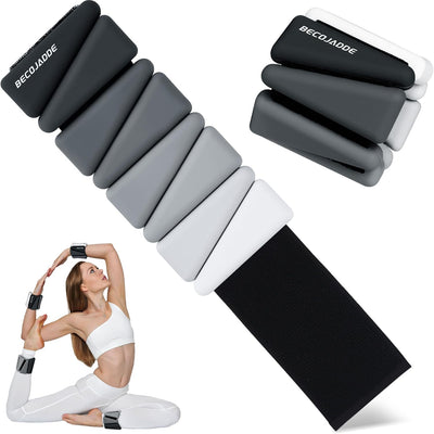Wrist Weights for Women At Home Ankle Weights Set of 2 (1 lb /2 Lbs Each) Adjustable Weighted Wristbands Arm Leg Weights for Women Men Suitable for Walking Swimming Running Pilates Yoga Gym