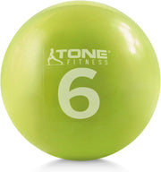 WF Athletic Supply Weighted Toning Ball, Soft Weighted Exercise Ball, Soft Medicine Balls for Exercise, Yoga, Pilates & Physical Therapy, 6, 8, 10 LB, Option Available in Single, Pair & Set with Rack