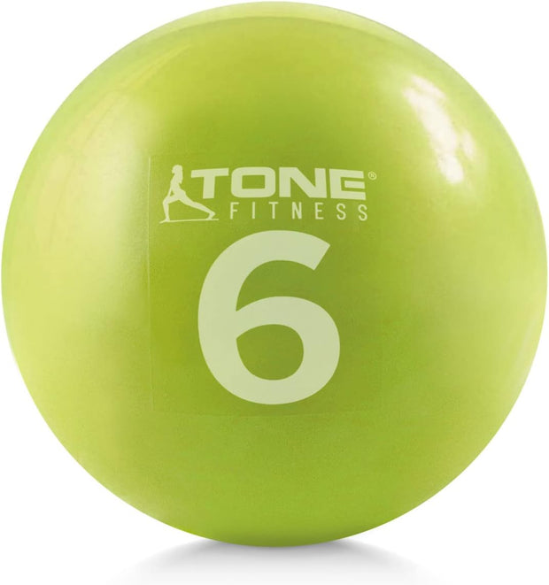 WF Athletic Supply Weighted Toning Ball, Soft Weighted Exercise Ball, Soft Medicine Balls for Exercise, Yoga, Pilates & Physical Therapy, 6, 8, 10 LB, Option Available in Single, Pair & Set with Rack