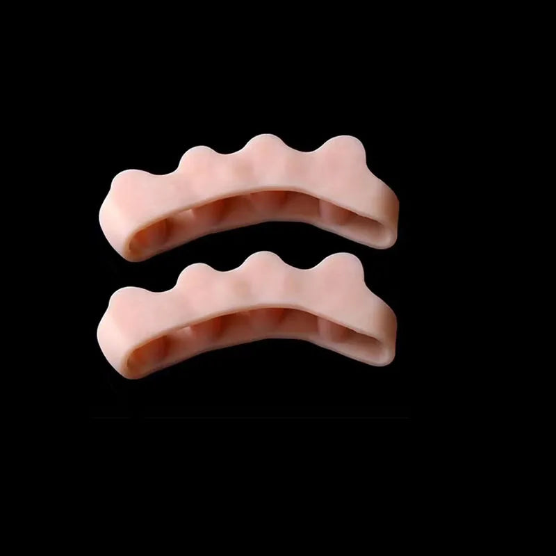 2Pc Silicone Toe Separator Fingers Feet Toe Spreader Hallux Valgus Bunion Corrector Toe Straightener Corrector Finger Separators