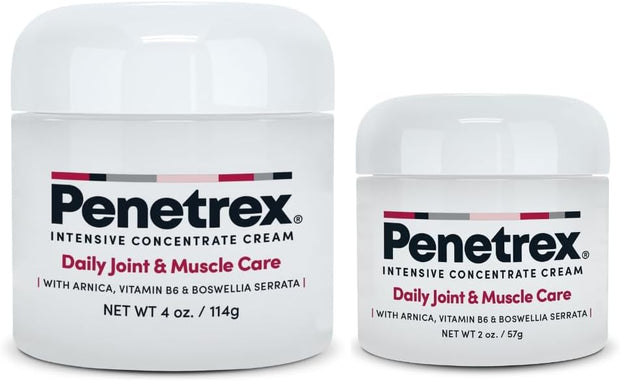 Penetrex Joint & Muscle Therapy - Soothing Muscle Rub for Back, Neck, Hands, Feet - Premium Whole Body Rub with Arnica, Vitamin B6 MSM & Boswellia - Non-Greasy 2oz Cream