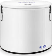 XXL Cold Plunge Tub for Athletes, Compatible with Water Chillers, 224-Gallon Inflatable Ice Bath Tub with Insulated Lid, Thermometer, Water-Absorbent Mat, Portable Ice Pod for Cold Water Therapy