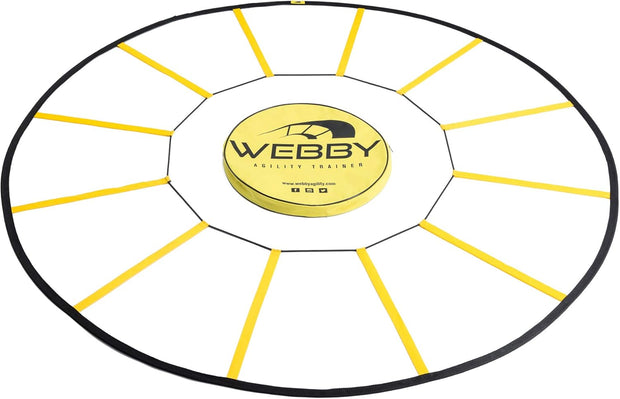 Webby Agility Trainer – Circle Speed and Agility Ladder for High Intensity Reactive Footwork Drills and Skills – A Circular Piece of Reaction Training Equipment That Changes The Way You Move