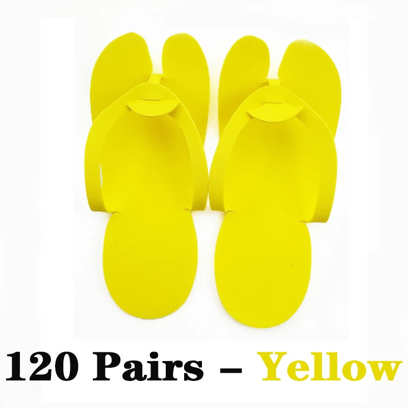120Pairs Disposable nail art slippers beauty salon 2.5mm EVA foam hotel travel slippers