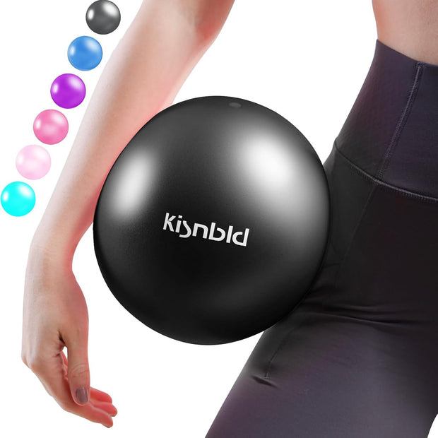 Small Exercise Ball, 9 Inch Mini Pilates Ball, Anti Burst and Slip Resistant Mini Yoga Ball for Stability, Fitness, Physical Therapy, Stretching & Core Strength Workout at Home Gym & Office