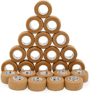 OK TAPE Self Adherent Cohesive Bandages Wrap - 12Packs, 2" x 5 Yards, Non-Woven Self Adhesive Bandage Wrap for Thumb, Finger, Wrist, Ankle, Vet Wrap Bandages Tape (Mixed Colors)