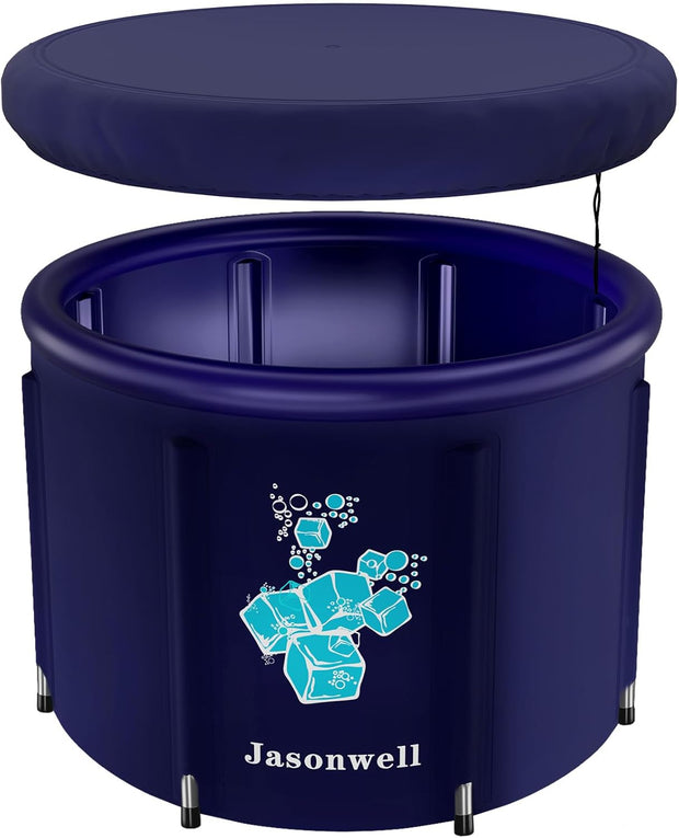Jasonwell Ice Bath Tub for Athletes - Heavy Duty Cold Water Therapy Plunge Tub Ice Pod for Recovery Portable Ice Barrel Plunge Pool for Outdoor Inflatable Hot Tub Bathtub at Home for Adults