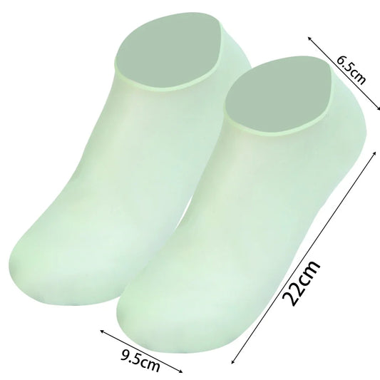 3colors Silicone Moisturizing Socks Exfoliating Gel Heel Socks Callus Cracked Dead Skin Remove Protector Pain Relief Foot Care
