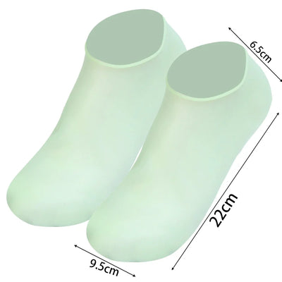 3colors Silicone Moisturizing Socks Exfoliating Gel Heel Socks Callus Cracked Dead Skin Remove Protector Pain Relief Foot Care