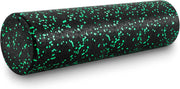ProsourceFit High Density Foam Rollers 12 - inches Long, Firm Full Body Athletic Massage Tool for Back Stretching, Yoga, Pilates, Post Workout Muscle Recuperation, Black/Green