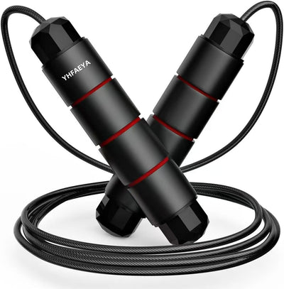 Jump Rope,Adjustable Jumping Rope,Tangle Free Fast Ball Bearings Skipping Ropes,Suitable for Men, Women, and Kids,Fitness,Workout and Slimming at Home,School.