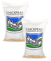 Palouse Brand Certified Glyphosate Residue Free Chickpeas | Garbanzo Beans | 25 LBS | Family Farmed in Washington State | Non-GMO Project Verified | Kosher Parve | USA Grown | Field Traced