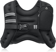 ZELUS Weighted Vest, 6lb/8lb/12lb/16lb/20lb/25lb/30lb Weight Vest with Reflective Stripe for Workout, Strength Training, Running, Fitness, Muscle Building, Weight Loss, Weightlifting