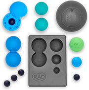 RAD All-in Kit – Foam Roller Set for Whole Body Massage & Myofascial Release – 7-in-1 Kit with Roller Stick, Yoga Block, Massage Balls – Muscle Recovery Tools for Mobility & Flexibility