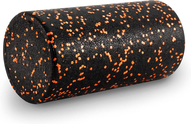 ProsourceFit High Density Foam Rollers 12 - inches Long, Firm Full Body Athletic Massage Tool for Back Stretching, Yoga, Pilates, Post Workout Muscle Recuperation, Black/Green