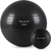 Yoga Ball for Exercise, Pilates Set, 4 Sizes Fitness Ball for Workout, Birthing, Pregnancy, Physical Therapy- Pump Included