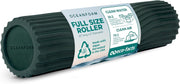 Oceanfoam Tidal Roller - Black - Muscle Massage Foam Roller for Back Pain & Stretching - Firm and Ergonomic Wide Wave Textured - Yoga, Athletics, & Wellness - Full Size, 20" x 5"