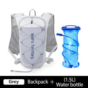 NEWBOLER Outdoor Trail Running Ultralight Backpack Running Hydration Vest Breathable Marathon Running Backpack Water Bottle