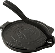 Victoria 8 Inches Cast Iron Tortilla Press, Roti Maker and Tortilladora, Pataconera Seasoned with Flaxseed Oil, Made in Colombia