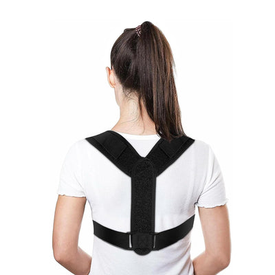Posture Corrector for Women and Men, Adjustable Upper Back Brace, Spine Support Straightener, Neck, Shoulder, Back and Lumbar Pain Relief, Comfortable & Breathable