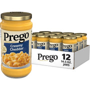 Prego Alfredo Pasta Sauce with Roasted Garlic and Parmesan Cheese, 14.5 oz Jar