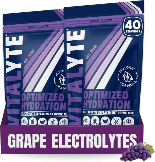 Vitalyte Electrolyte Powder Drink Mix, Isotonic Electrolyte Hydration Mix, Gluten Free Post Workout Powder Mix, Pack of 1, 35 oz., Cranberry Frost Flavor