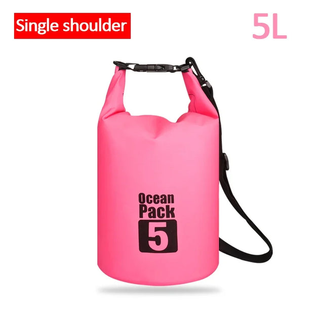 Waterproof PVC Dry Bag for Women Men 2L/5L/10L/15L/20L/30L Outdoor Sport Storage Bag for Kayaking, Boating, Fishing, Swimming