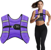 Weighted Vest for Woman Men, 6lb/8lb/12lb/16lb/20lb/30lb Weight Vest with Reflective Stripe, Weight Vests Adjustable for Walking, Weight Loss, Training, Running