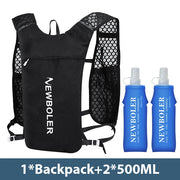 NEWBOLER Breathable Hydration Vest Trail Running Backpacks Lightweight Cycling Run Jogging Marathon Backpack Riding Climbing Bag