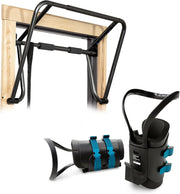 TEETER EZ-Up Inversion & Chin-Up System - Doorway Pull-up Workout Bar and Gravity Boots for Fitness, Stretching, and Back Pain Relief