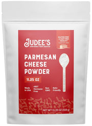 Judee’s 11.25oz Parmesan Cheese Powder - Non-GMO, Keto-Friendly, rBST; Hormone, Gluten & Nut Free – Real Parmesan, USA-Made for Dips, Soups & Seasonings