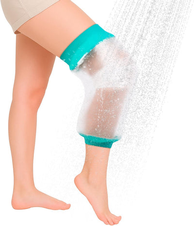 Waterproof Leg Cast Cover for Showering, Reusable Shower Sleeve for Lower Leg After Surgery, Watertight Non-Slip Adult Fracture Protector Bag, Water Proof Medical Covers for Calf/Ankle/Wound/Bandages