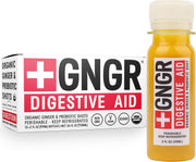 +GNGR Immunity Booster Organic Ginger and Turmeric Shot - Cold Pressed Ginger Shots with Turmeric, Cayenne Pepper, Orange, Lemon for All Natural Immune & Digestive Support (2 Oz, Pack of 12)