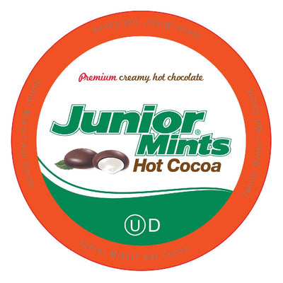Junior Mints Hot Chocolate Pods, Mint Chocolate Flavor, Compatible with Keurig K-Cup Brewers, 40 Count - Chocolatey Peppermint Cocoa