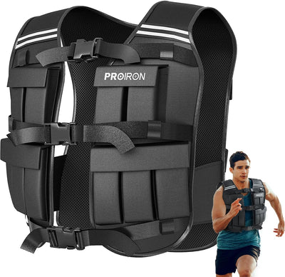PROIRON Weighted Vest Men 22LB/44LB Adjustable Tactical Weight Vest for Walking Men Strength Training Weight Vests Running Workout