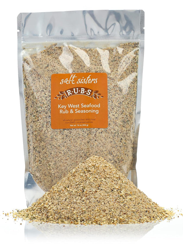 s.a.l.t. sisters Blackening Cajun Rub & Seasoning | All-Natural, Gluten Free, MSG Free, Non-GMO | Dry & Wet Rub Seasoning Base | Versatile Use for Chicken Wings, Brisket, Pulled Pork, and More | 1lb