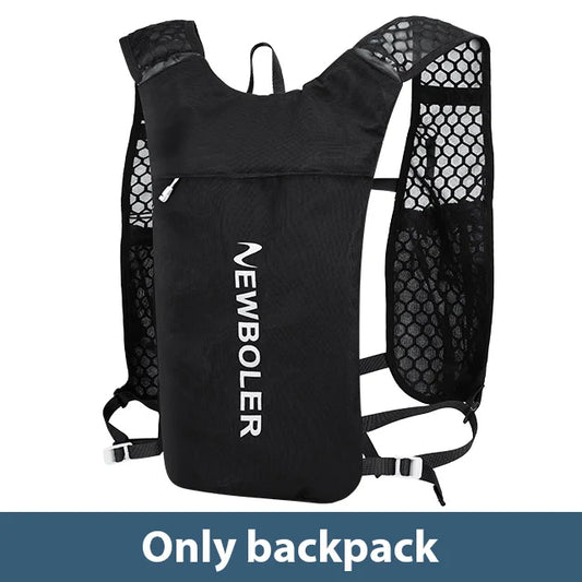 NEWBOLER Breathable Hydration Vest Trail Running Backpacks Lightweight Cycling Run Jogging Marathon Backpack Riding Climbing Bag