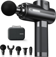 RENPHO Massage Gun Deep Tissue with Heat and Cold Head, Handheld Muscle Massager Therapy with Carry Case, Percussion Body Masajeador for Men Women Athletes Back Upgrade, Active Thermacool