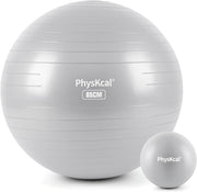 Yoga Ball for Exercise, Pilates Set, 4 Sizes Fitness Ball for Workout, Birthing, Pregnancy, Physical Therapy- Pump Included