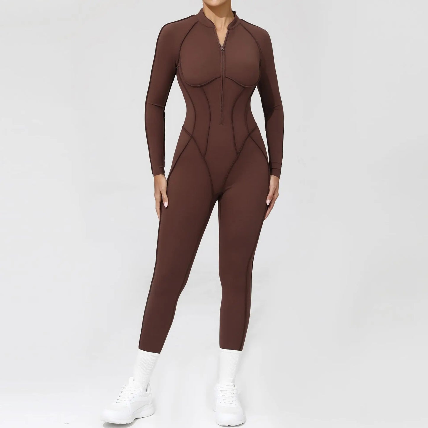 Yoga Suit Gym Set Women Training Sportswear Fitness Long Sleeved Sports Jumpsuit Women Push Up Female Workout Clothes Bodysuits