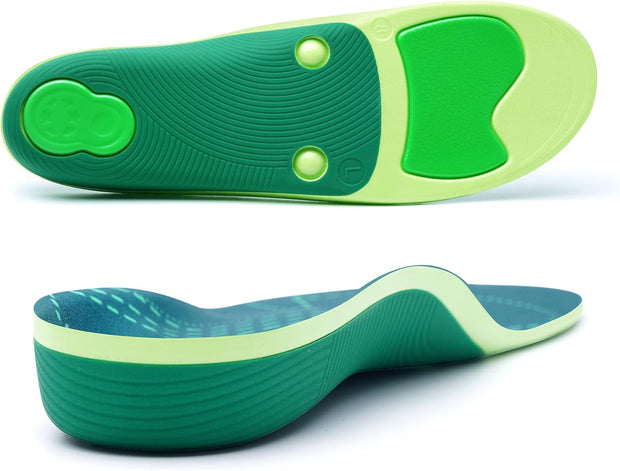 STSVZORR 220 lbs+ High Arch Support Insert Metatarsal Pad Pain Relief Men Women Plantar Fasciitis Insole Orthotic Flat Feet Heel Spur Comfort Standing All Day, Work Boots Shoe Insole