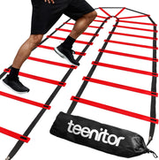 Teenitor Agility Ladder Speed Ladder Training Ladder for Soccer, Speed, Football Fitness Feet Training Carry Bag Agility Training Equipment 13 rungs, 23 feet