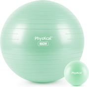 Yoga Ball for Exercise, Pilates Set, 4 Sizes Fitness Ball for Workout, Birthing, Pregnancy, Physical Therapy- Pump Included