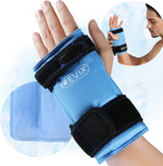 REVIX Wrist Ice Pack Wrap for Carpal Tunnel, Reusable Gel Ice Pack for Hand Relaxation, Cold Compress, Enhancing Comfort and Soothing Fatigue, 1Pack